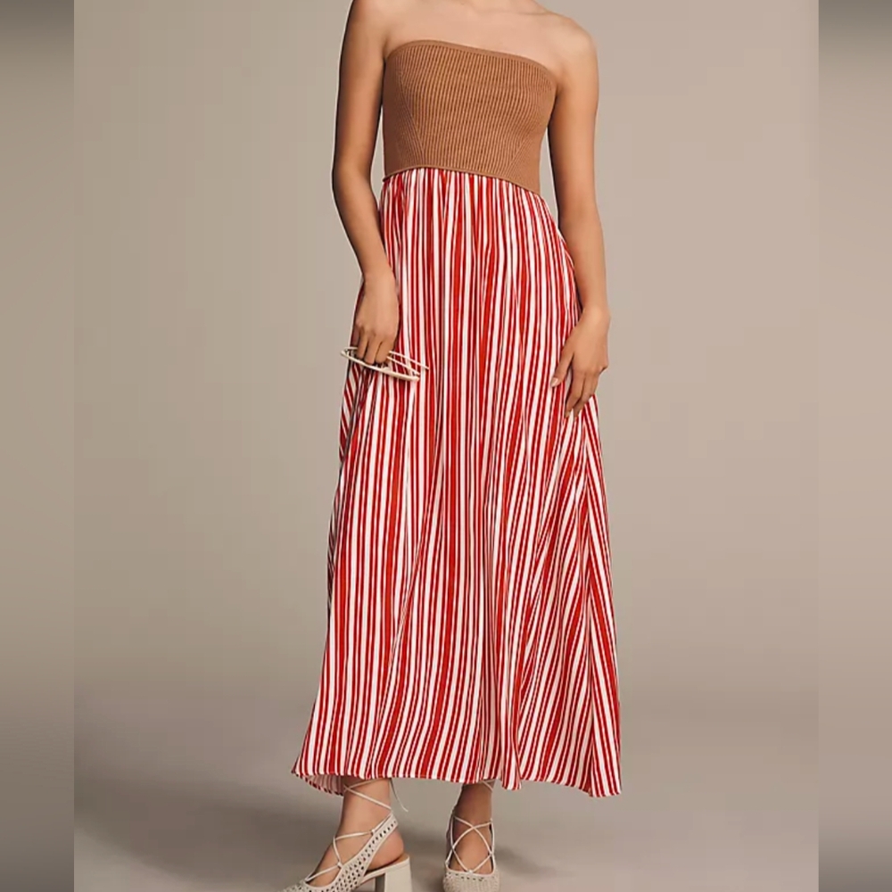 Anthropologie The Thea Twofer Sweater Dress: Strapless Edition Size Small Nwt